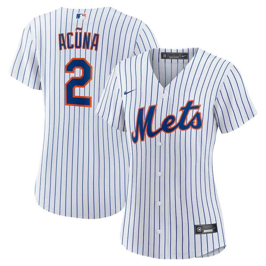 Luisangel Acuña 2 New York Mets Home Player Women Jersey - White 