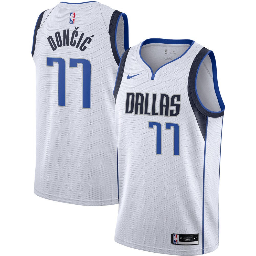 Luka Doncic Dallas Mavericks 2020/21 Swingman Jersey - White - Association Edition