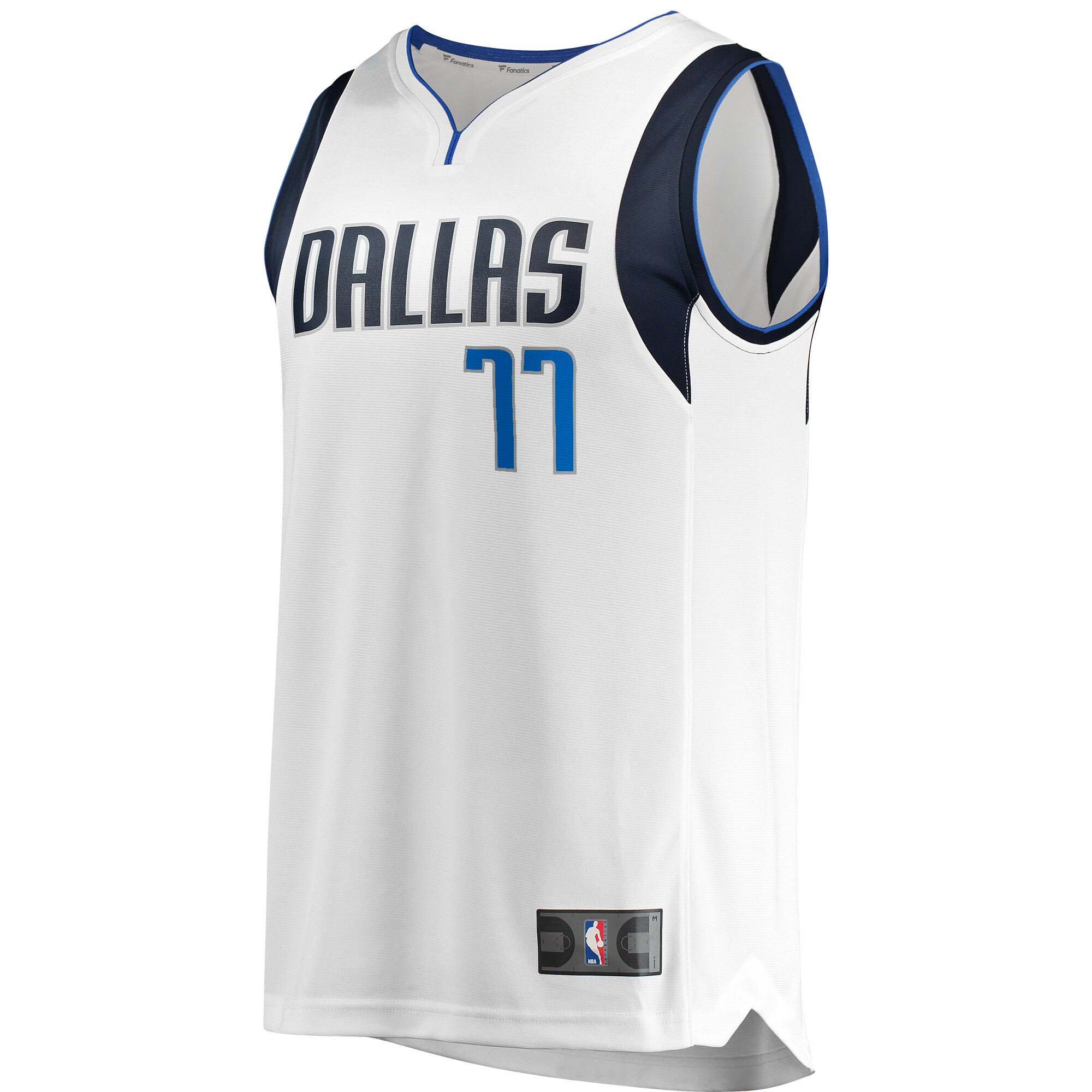 Alternative view of Luka DonÃƒâ€žÃ‚ÂiÃƒâ€žÃ¢â‚¬Â¡ Dallas Mavericks Fanatics Fast Break Replica Player Jersey – Association Edition – White