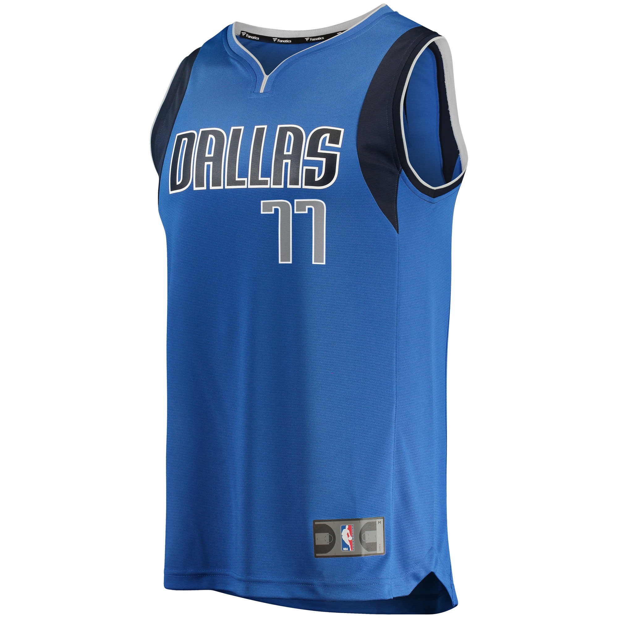 Alternative view of Luka DonÃƒâ€žÃ‚ÂiÃƒâ€žÃ¢â‚¬Â¡ Dallas Mavericks Fanatics Youth Fast Break Replica Jersey Blue - Icon Edition
