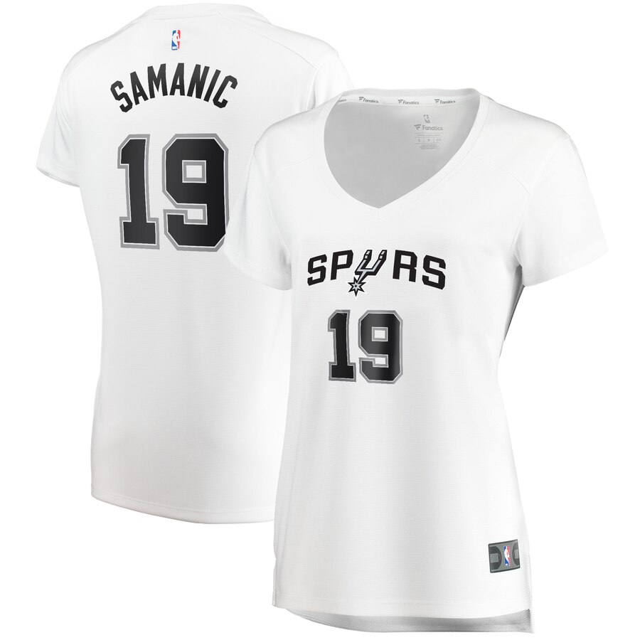 Luka Samanic San Antonio Spurs Fanatics Branded Women's Fast Break Replica Player Jersey - Association Edition - White