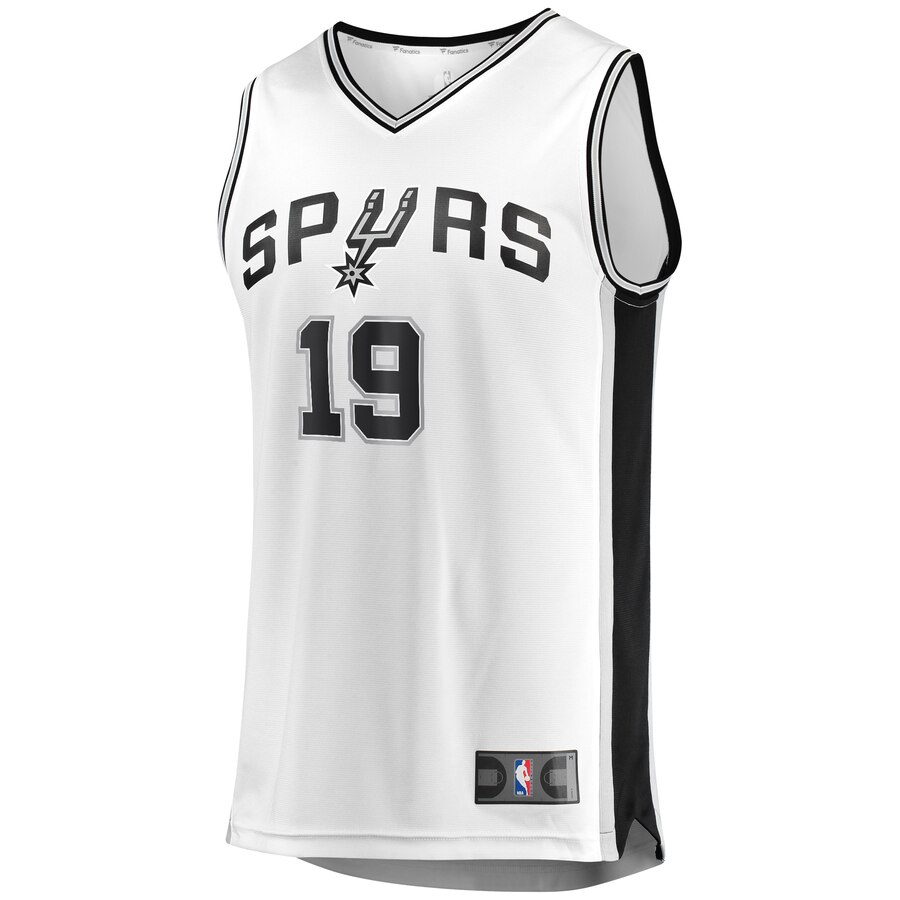Alternative view of Luka Samanic San Antonio Spurs Fanatics Branded Youth Fast Break Replica Player Jersey - Association Edition - White