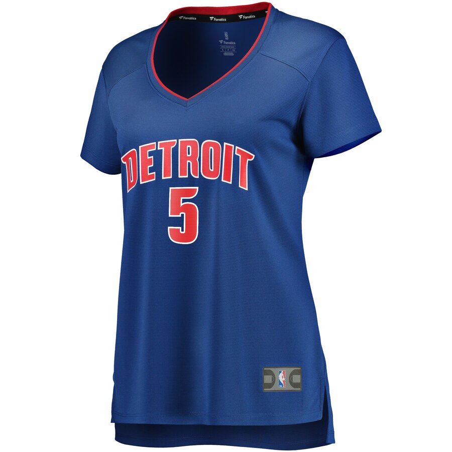 Alternative view of Luke Kennard Detroit Pistons Fanatics Branded Women's Fast Break Replica Player Jersey - Icon Edition - Blue
