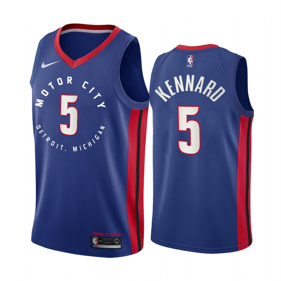 Luke Kennard Detroit Pistons Navy Motor City Edition 2020-21 Jersey