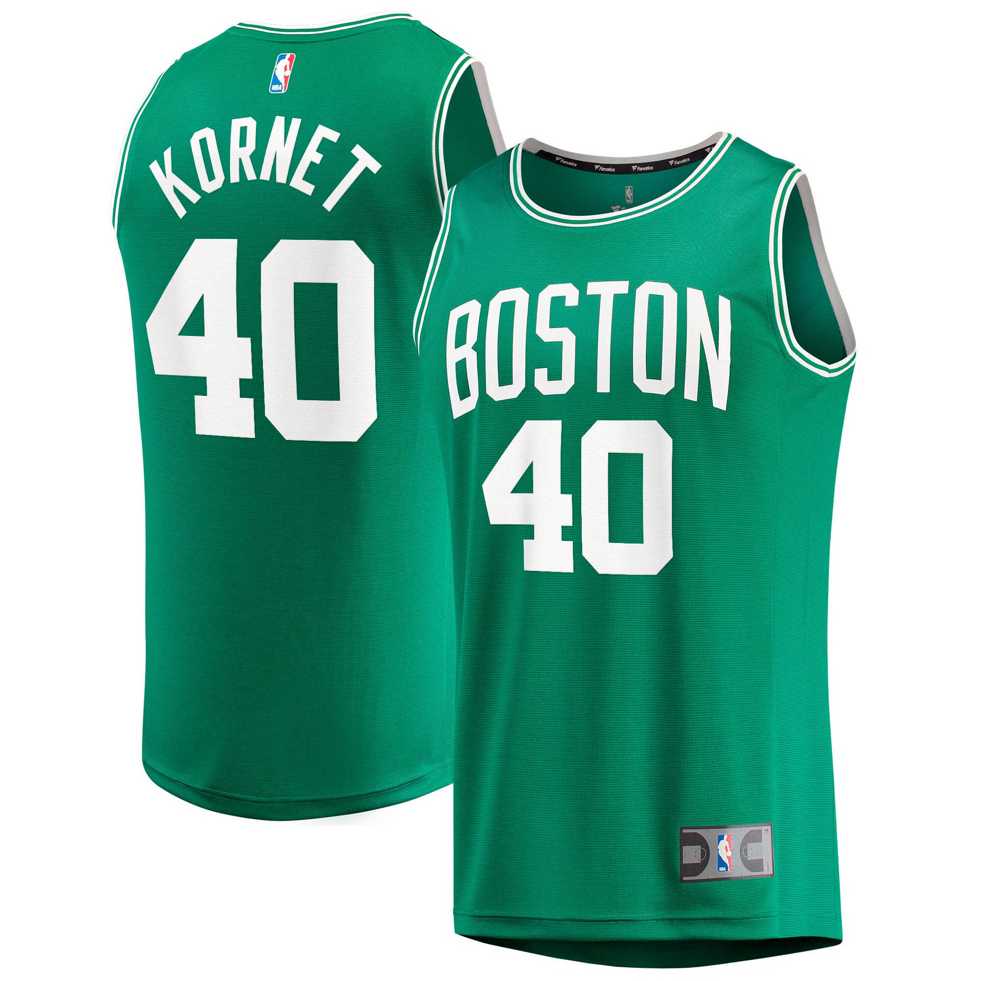 Alternative view of Luke Kornet Boston Celtics Fanatics Branded 2021/22 Fast Break Replica Jersey - Icon Edition - Kelly Green