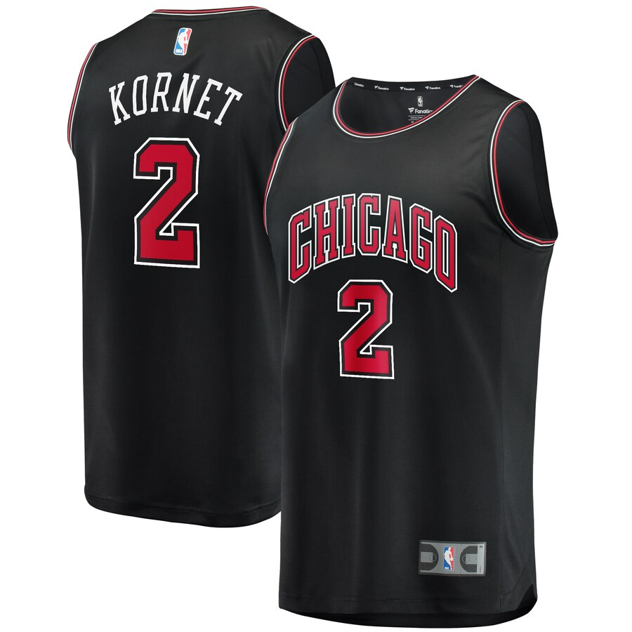 Luke Kornet Chicago Bulls Fanatics Branded Youth Fast Break Player Jersey - Statement Edition - Black