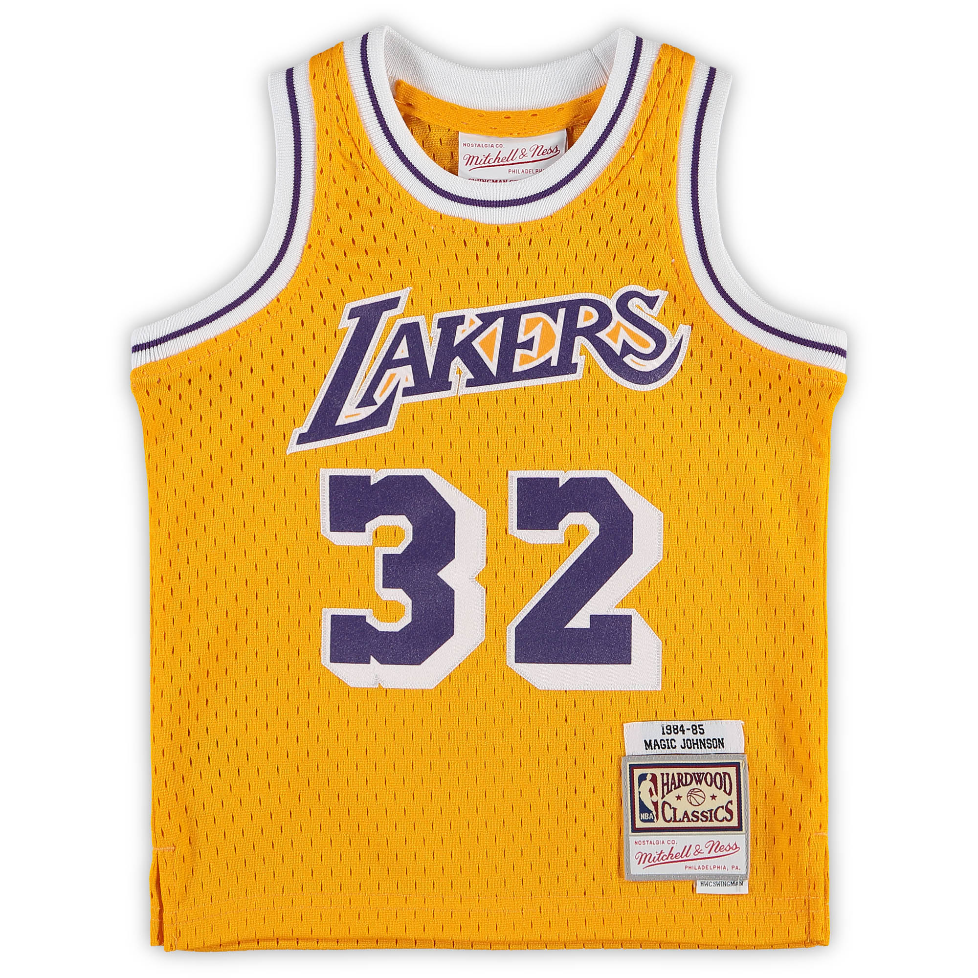 Alternative view of Magic Johnson Los Angeles Lakers Mitchell & Ness Infant Retired Player Jersey - Gold