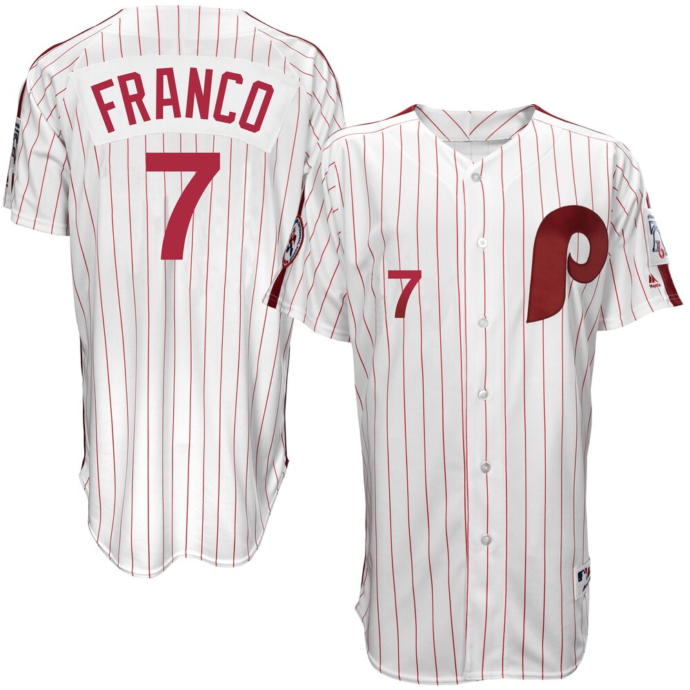 Maikel Franco Philadelphia Phillies Majestic 1976 Turn Back The Clock Player Jersey - White/scarlet