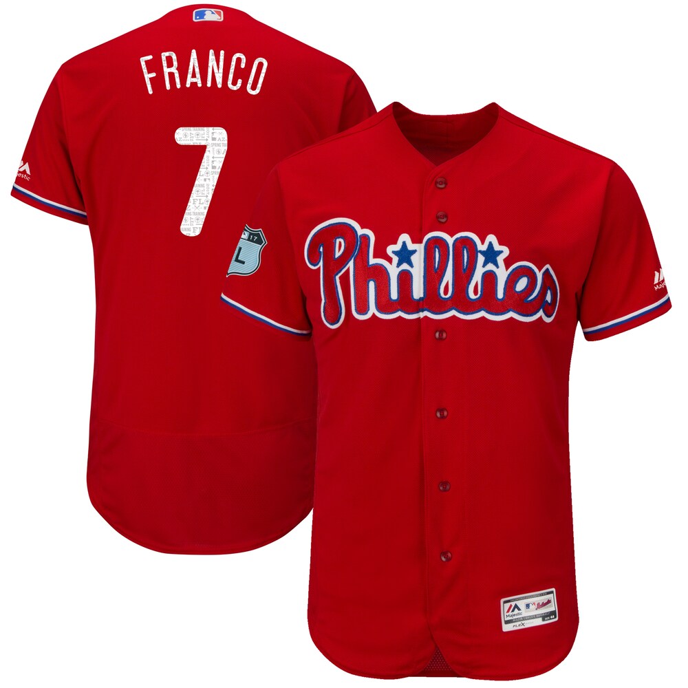 Maikel Franco Philadelphia Phillies Majestic 2017 Spring Training Flex Base Player Jersey - Scarlet