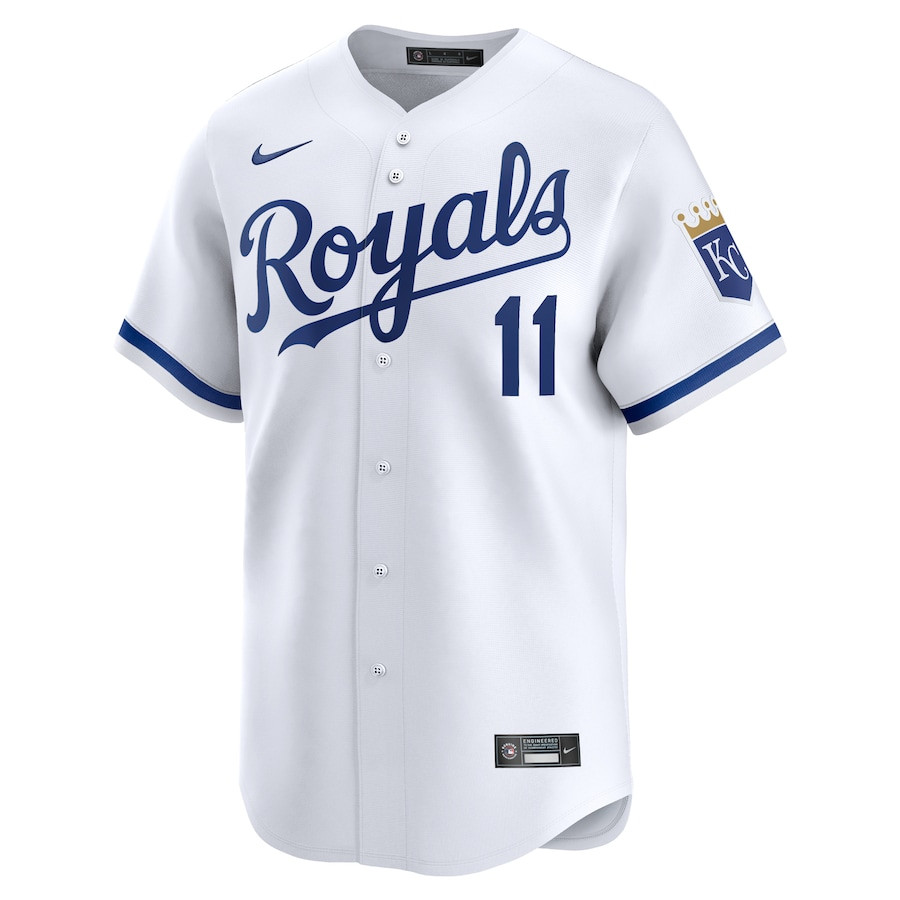 Alternative view of Maikel Garcia 11 Kansas City Royals Home Limited Player Men Jersey - White 