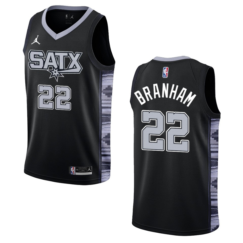 Malaki Branham Black Statement Edition 2022-23 San Antonio Spurs Swingman Jersey
