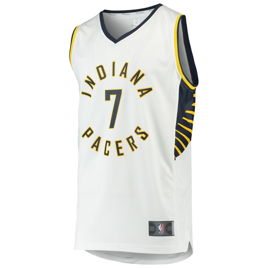 Alternative view of Malcolm Brogdon Indiana Pacers Fanatics Branded Fast Break Replica Player Jersey - Association Edition - White