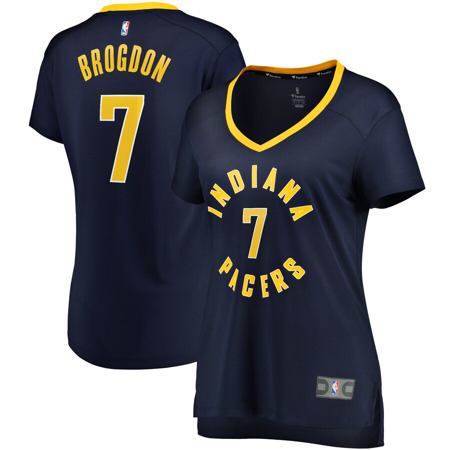 Malcolm Brogdon Indiana Pacers Fanatics Branded Women's Fast Break Replica Jersey Navy - Icon Edition