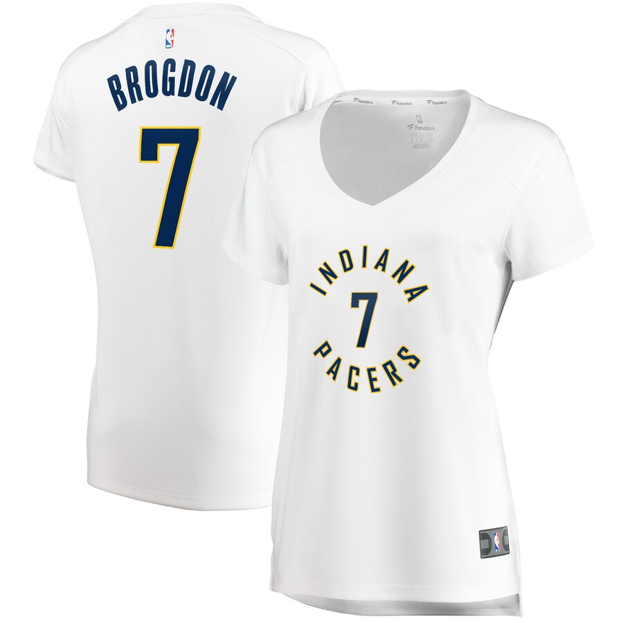Malcolm Brogdon Indiana Pacers Fanatics Branded Women's Fast Break Replica Jersey White - Association Edition