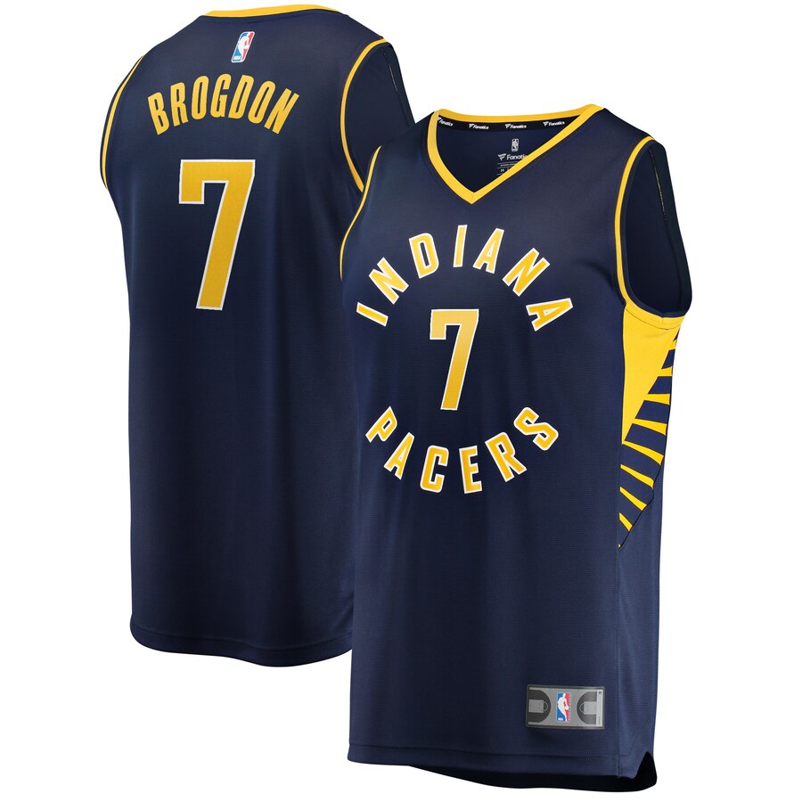Malcolm Brogdon Indiana Pacers Fanatics Branded Youth Fast Break Replica Jersey Navy - Icon Edition