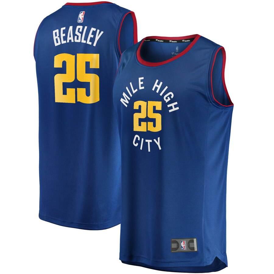 Malik Beasley Denver Nuggets Fanatics Branded Fast Break Player Jersey - Statement Edition - Blue