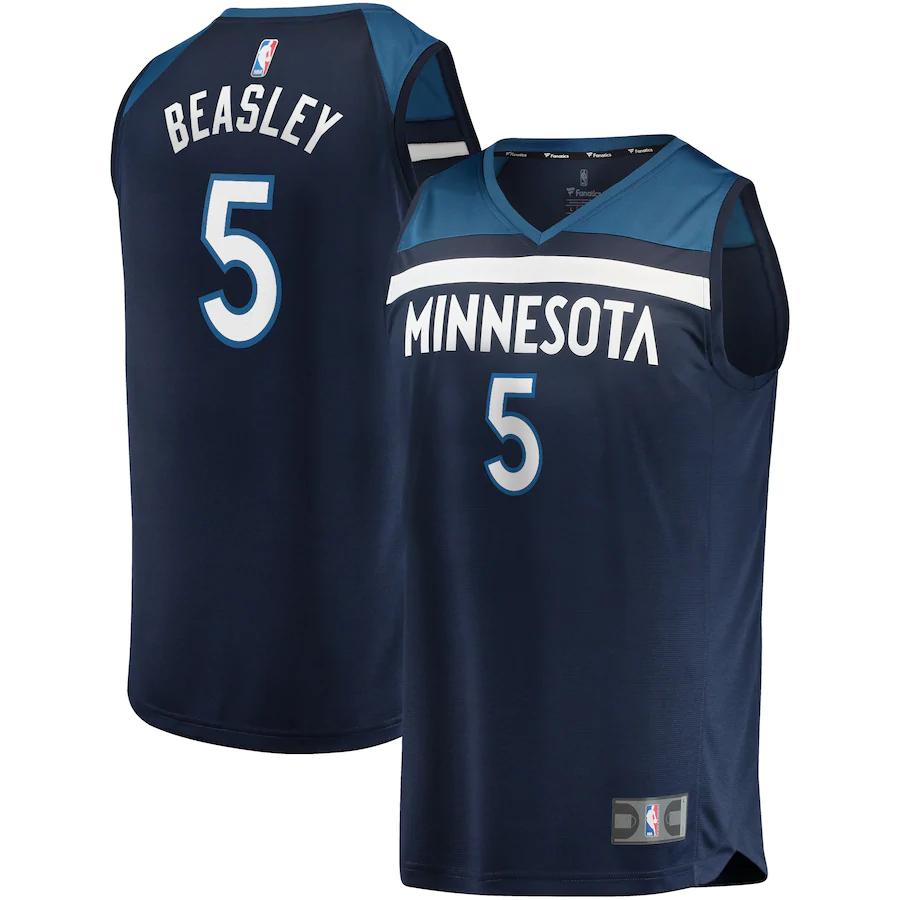 Malik Beasley Minnesota Timberwolves Fanatics Branded Fast Break Road Player Jersey - Navy