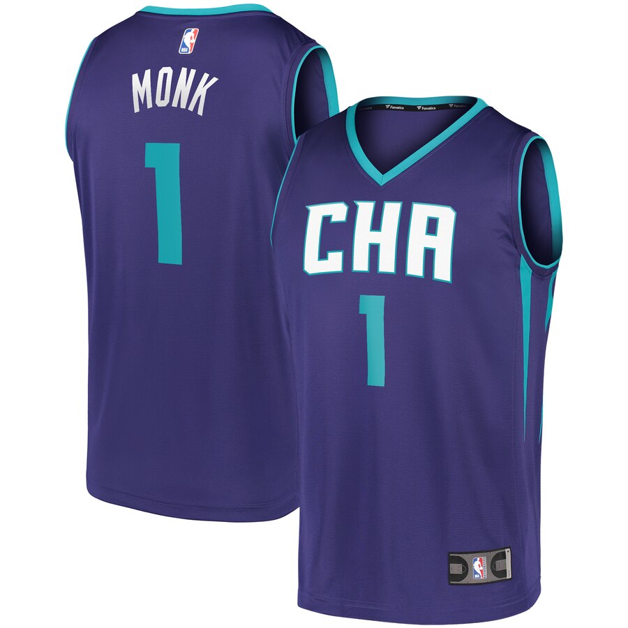 Malik Monk Charlotte Hornets Fanatics Branded Fast Break Replica Jersey – Statement Edition – Purple