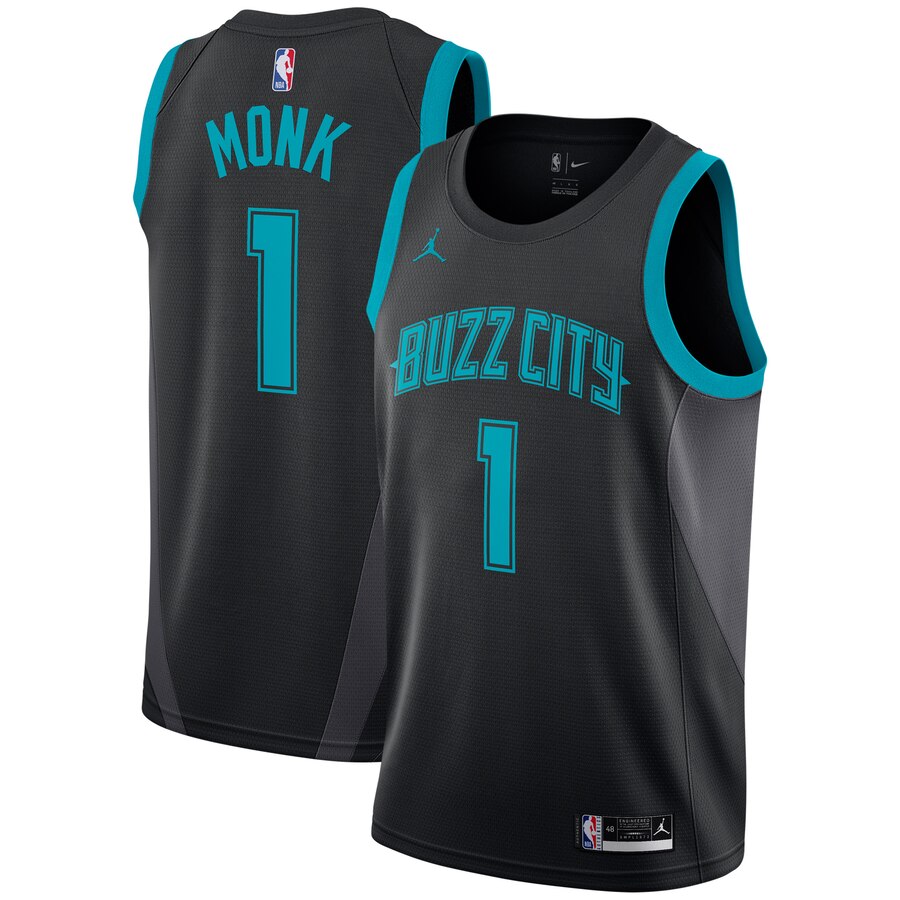 Malik Monk Charlotte Hornets Jordan Brand City Edition Swingman Jersey - Black