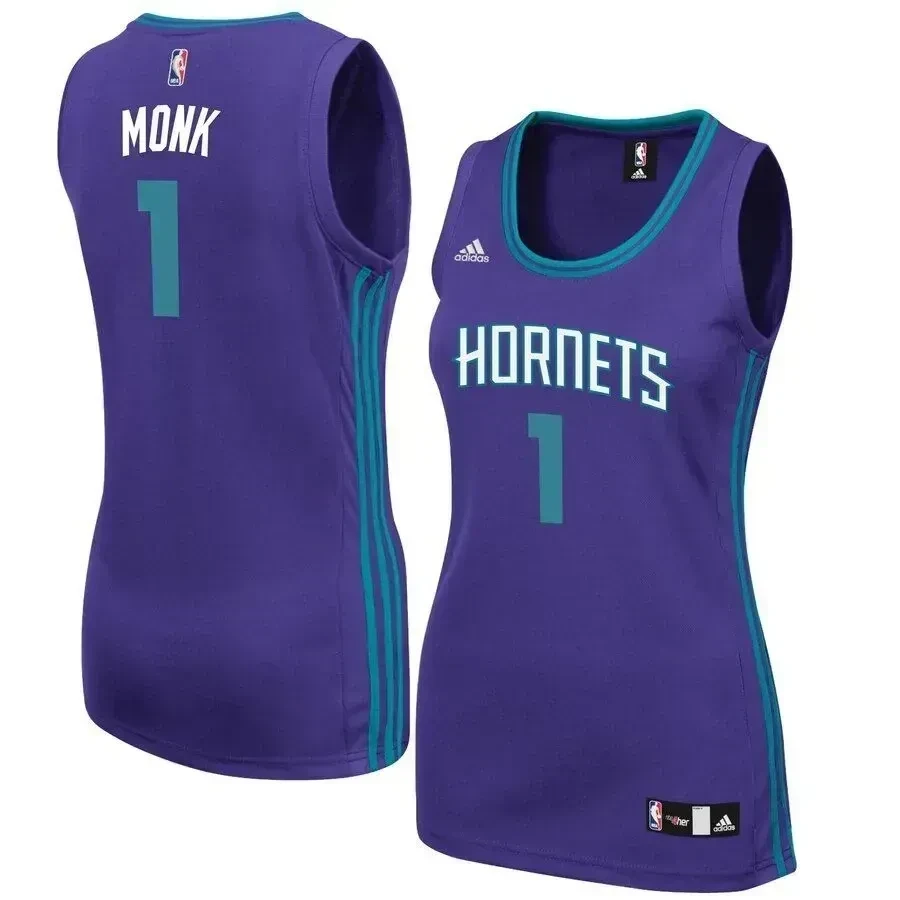 Malik Monk Charlotte Hornets Women's Team Jersey - Purple - JS645 