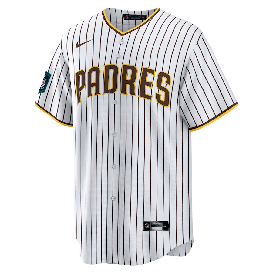Alternative view of Manny Machado 13 San Diego Padres 2024 MLB World Tour Seoul Series Home Player Men Jersey - White 