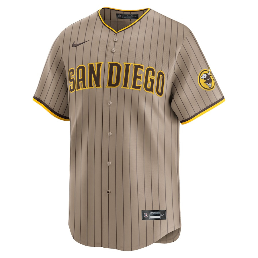 Alternative view of Manny Machado 13 San Diego Padres Alternate Limited Men Jersey - Tan 