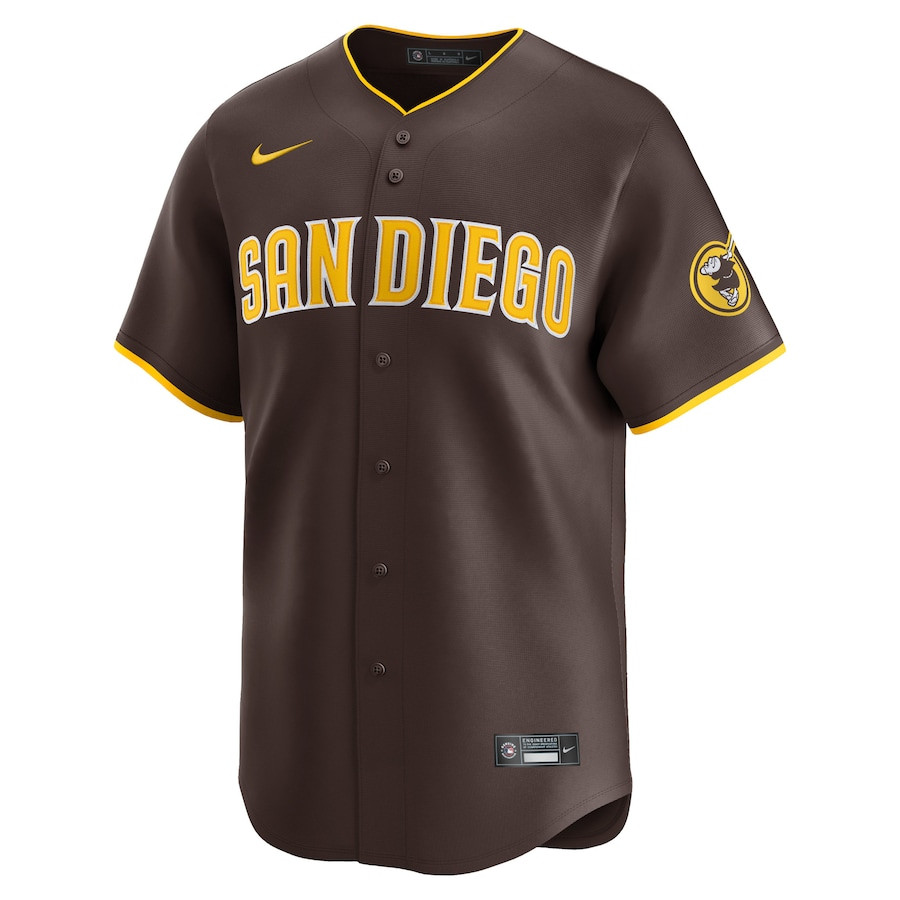 Alternative view of Manny Machado 13 San Diego Padres Away Limited Player Men Jersey - Brown 