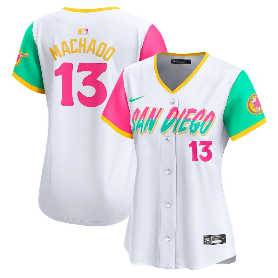Manny Machado 13 San Diego Padres City Connect Limited Women Jersey - White 