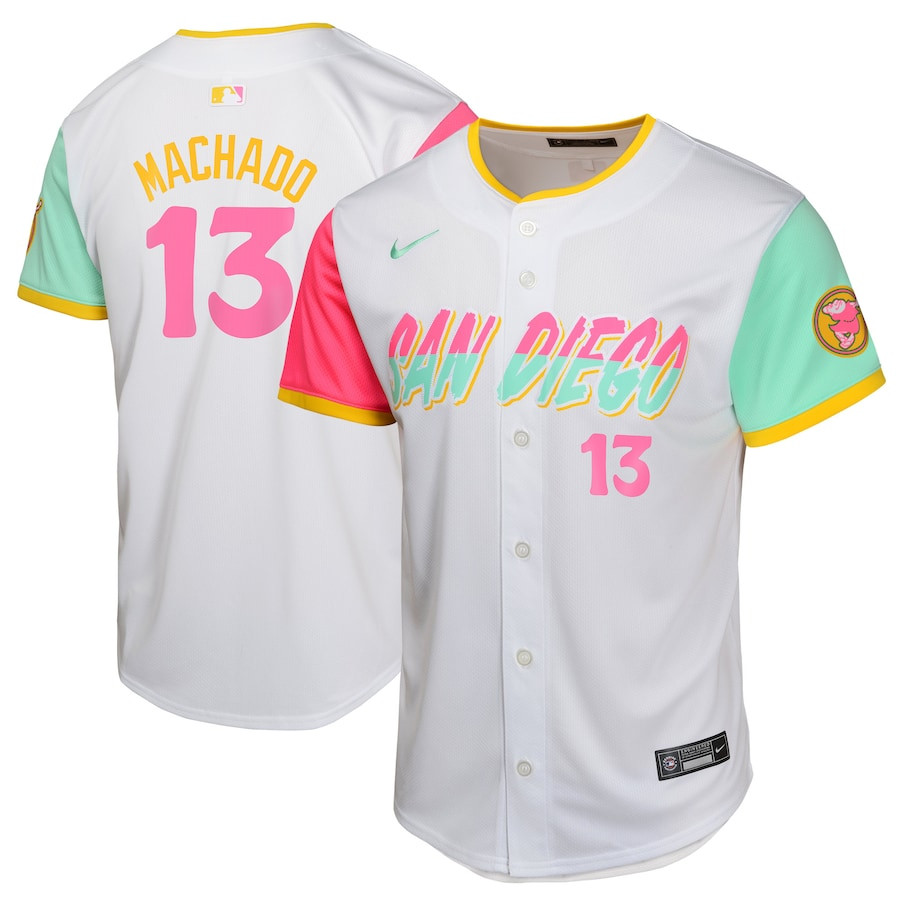 Manny Machado 13 San Diego Padres City Connect Limited YOUTH Jersey - White 