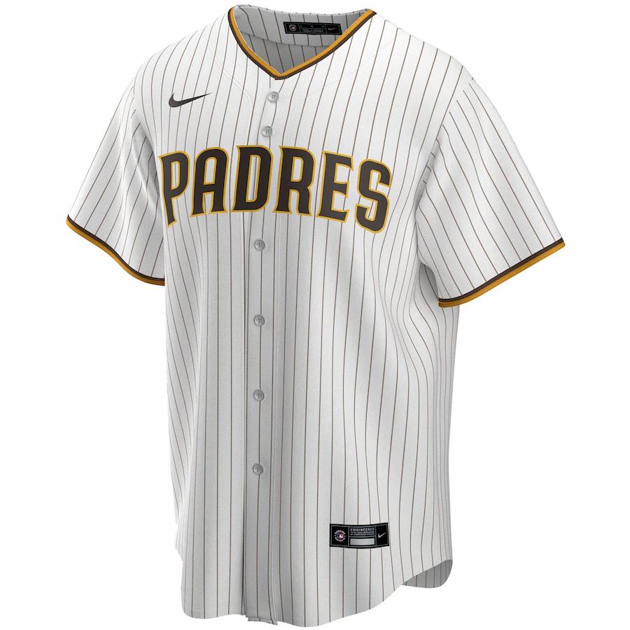 Alternative view of Manny Machado San Diego Padres Home 2020 Replica Player Jersey - White/brown
