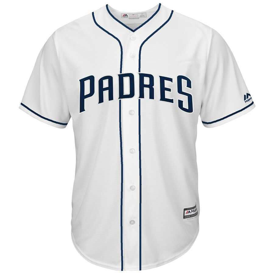 Alternative view of Manny Machado San Diego Padres Majestic Official Cool Base Player Jersey - White