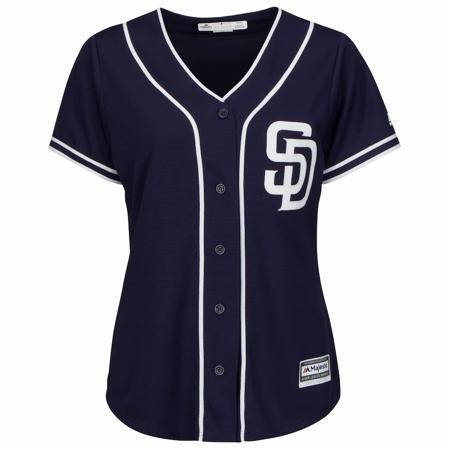 Alternative view of Manny Machado San Diego Padres Majestic Women's Cool Base Player Jersey - Navy