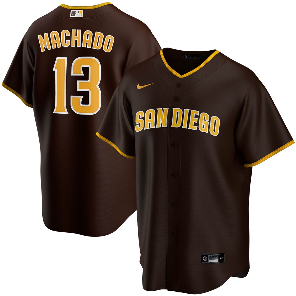 Manny Machado San Diego Padres Road 2020 Player Jersey - Brown
