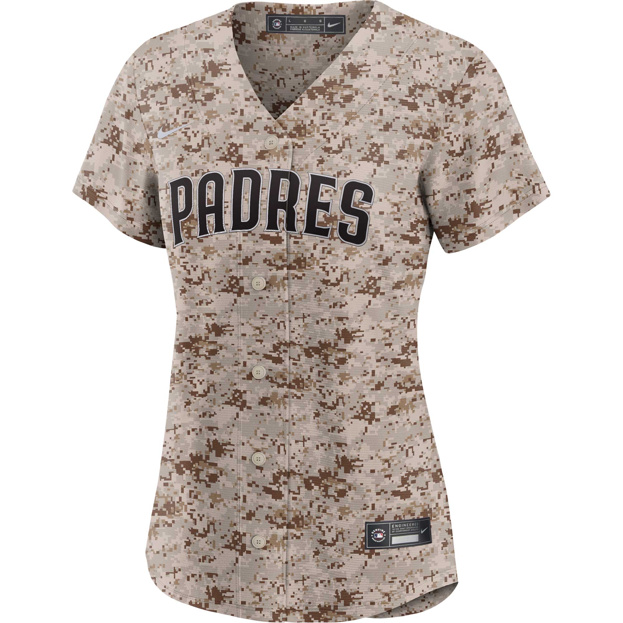 Alternative view of Manny Machado San Diego Padres Women’s Usmc Alternate Replica Player Jersey – Camo