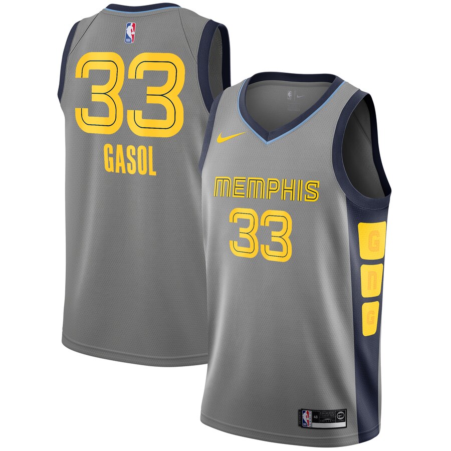 Marc Gasol Memphis Grizzlies 2018/19 City Edition Swingman Jersey - Gray