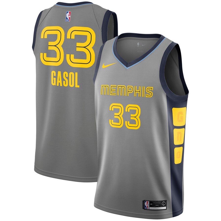 Marc Gasol Memphis Grizzlies City Edition Swingman Jersey - Gray