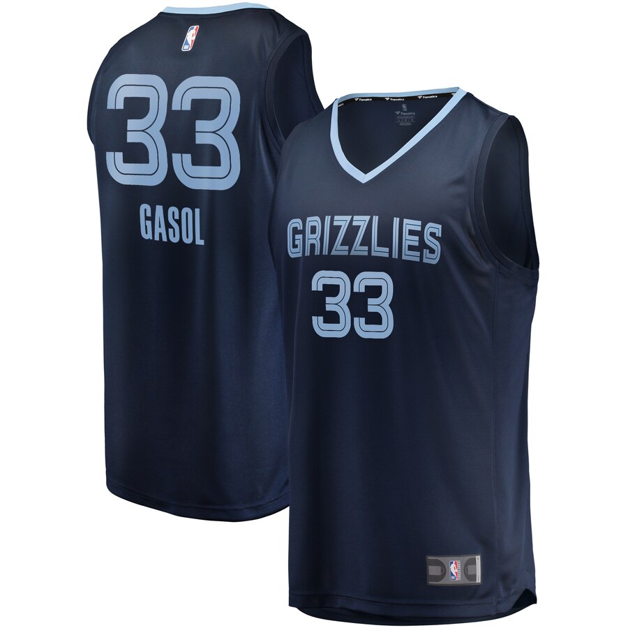 Marc Gasol Memphis Grizzlies Fanatics Branded Fast Break Replica Jersey - Navy
