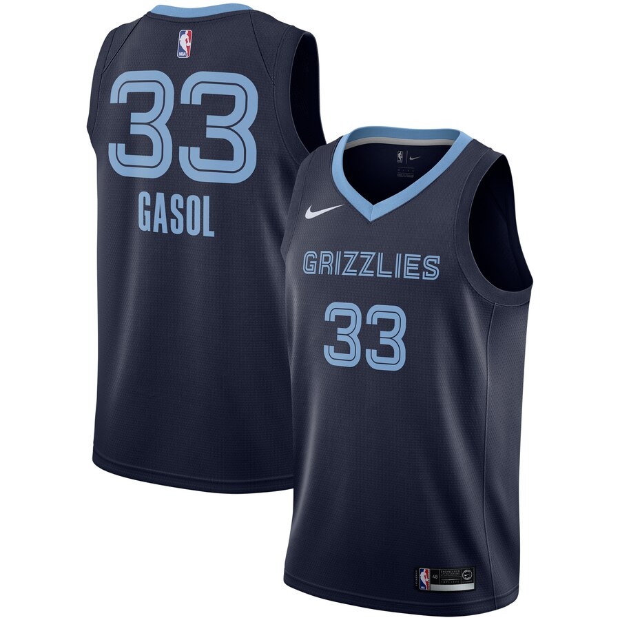 Marc Gasol Memphis Grizzlies Replica Swingman Jersey - Icon Edition - Navy