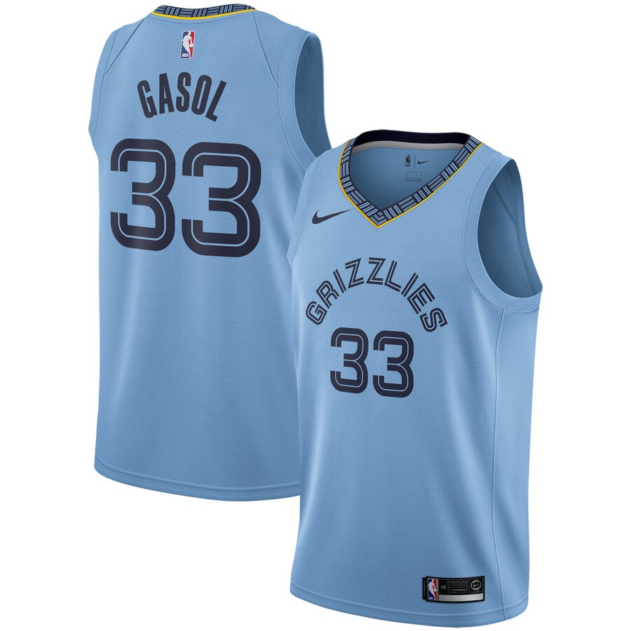 Marc Gasol Memphis Grizzlies Replica Swingman Jersey - Statement Edition - Light Blue