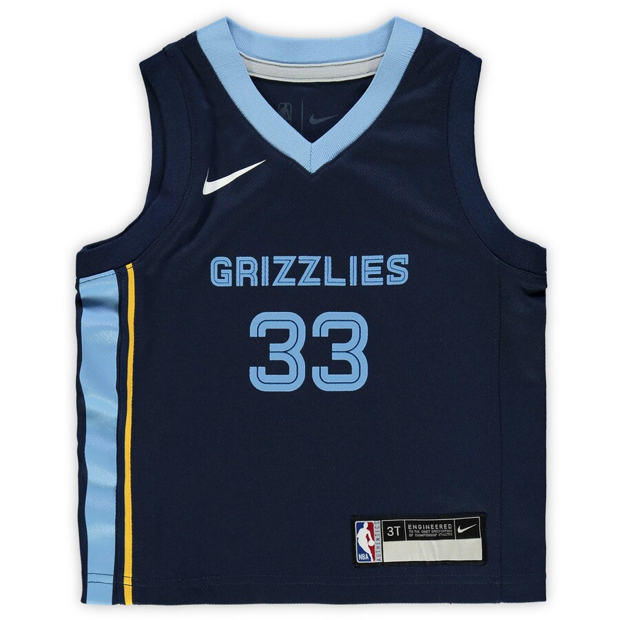 Alternative view of Marc Gasol Memphis Grizzlies Toddler Replica Jersey - Navy
