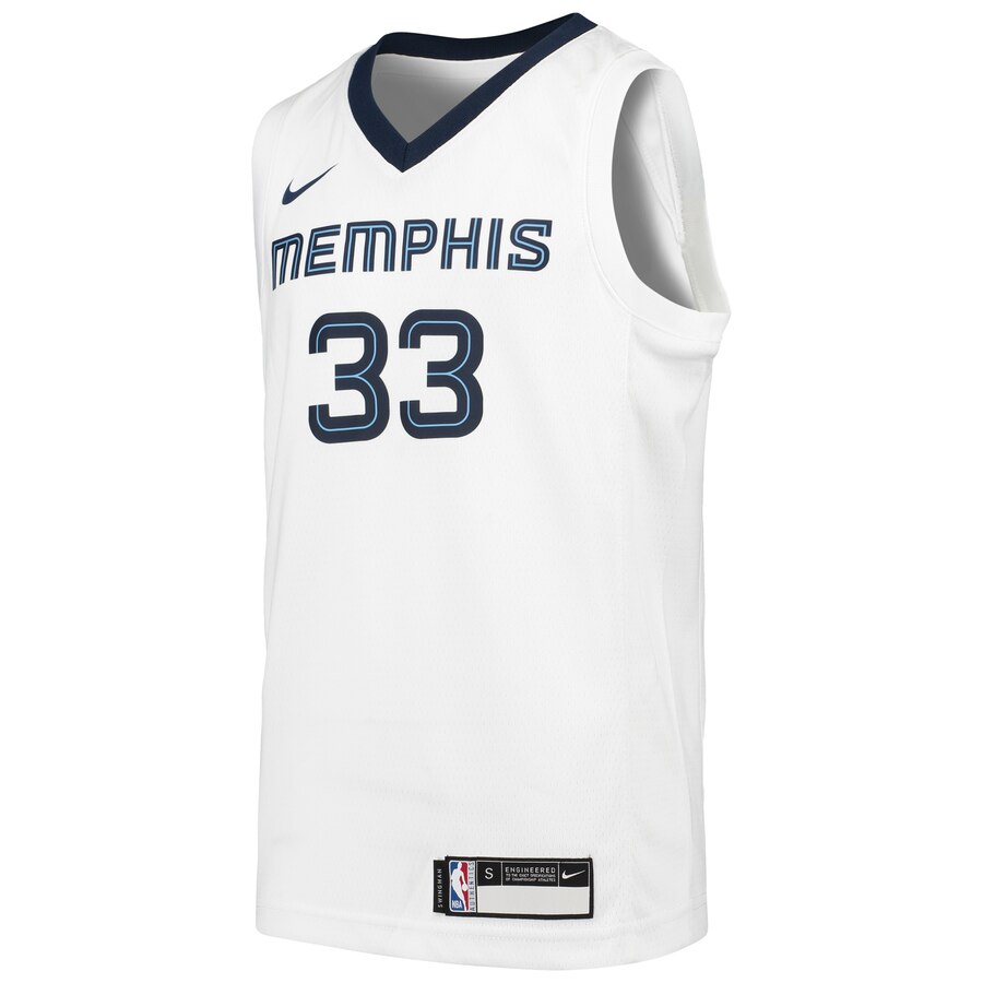 Alternative view of Marc Gasol Memphis Grizzlies Youth Swingman Jersey - Association Edition - White