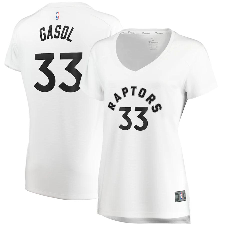 Marc Gasol Toronto Raptors Fanatics Branded Women's Fast Break Replica Player Jersey - Association Edition - White