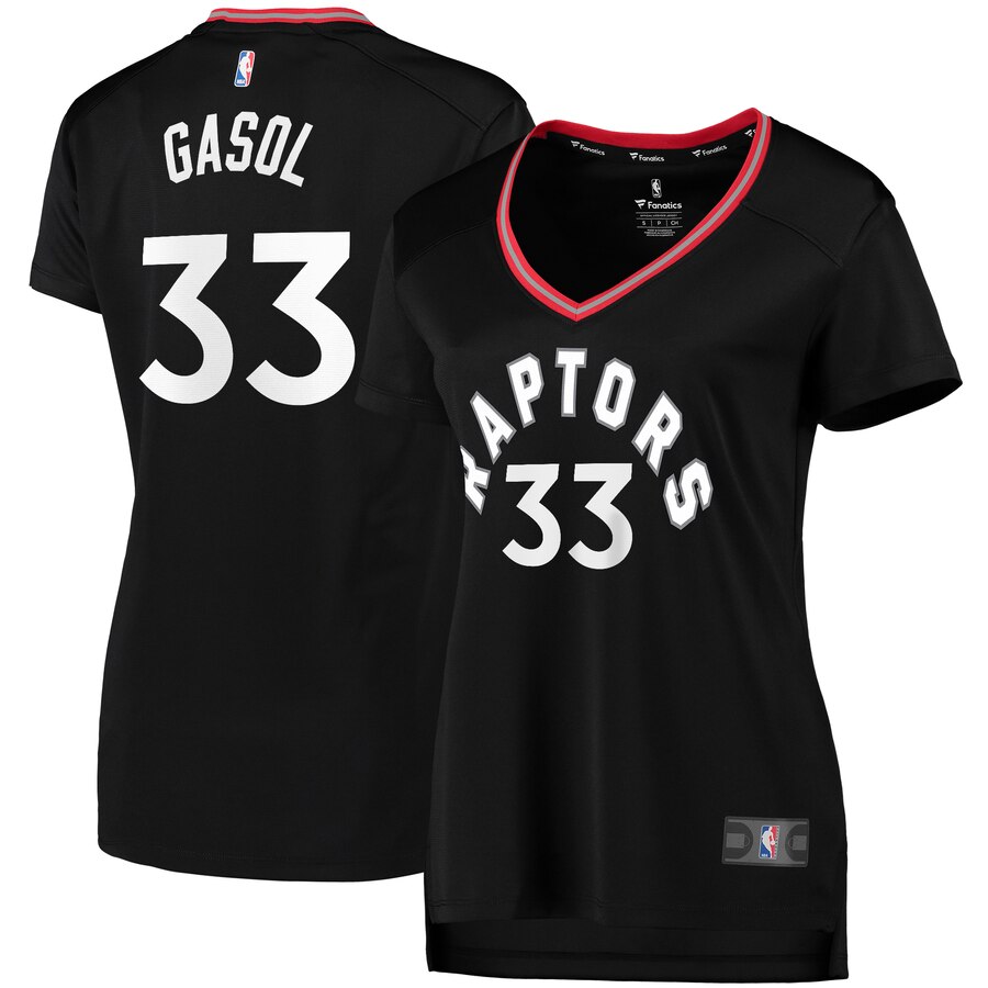 Marc Gasol Toronto Raptors Fanatics Branded Women's Fast Break Replica Player Jersey - Statement Edition - Black