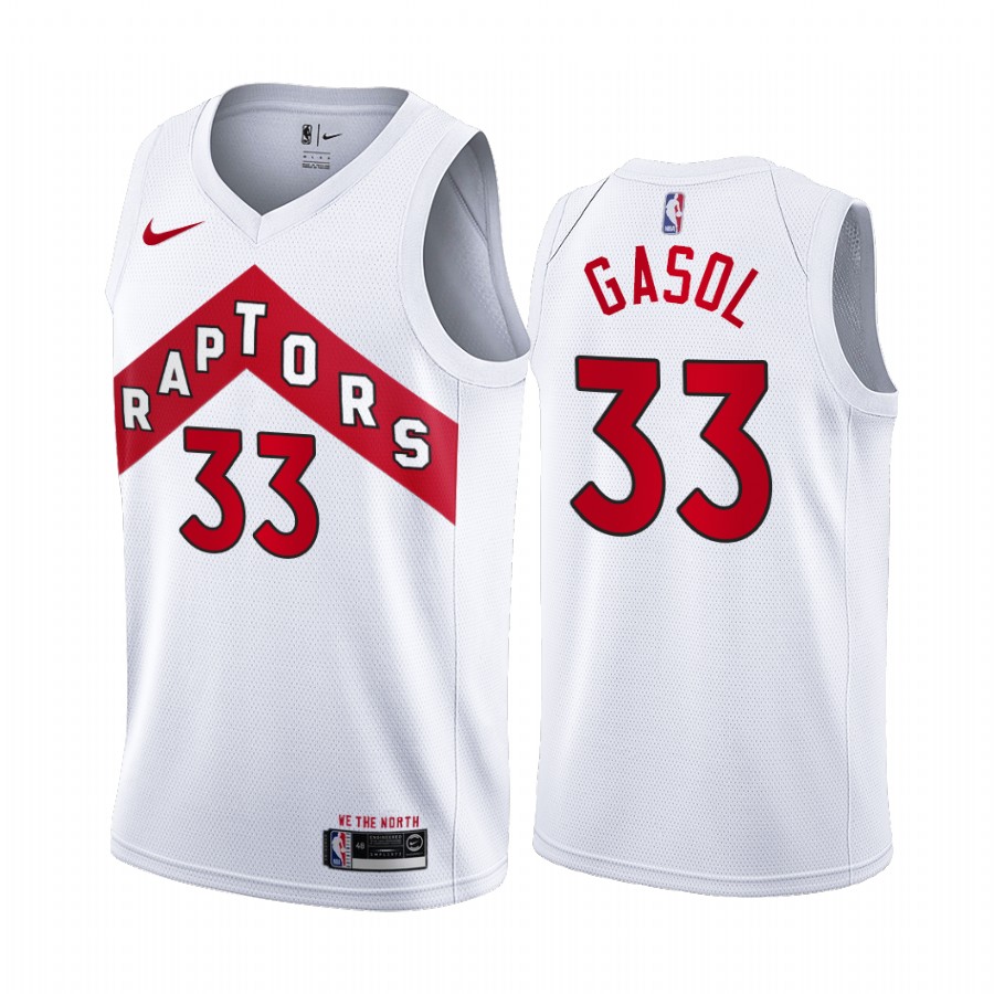 Marc Gasol Toronto Raptors White Association Edition 2020-21 Jersey