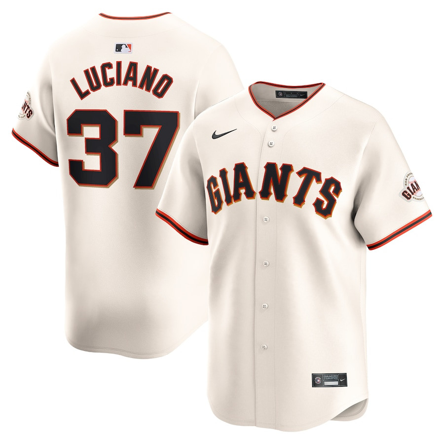 Marco Luciano 37 San Francisco Giants Home Limited Player Men Jersey - Cream 