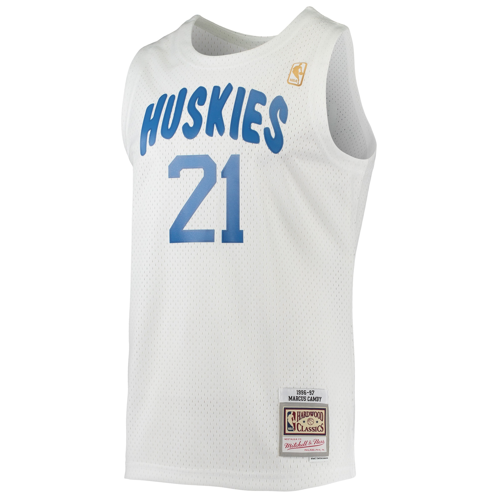 Alternative view of Marcus Camby Toronto Raptors Mitchell & Ness 1996/97 Hardwood Classics Swingman Jersey - White