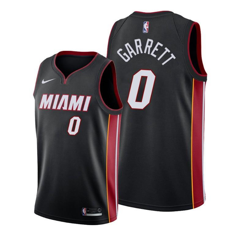 Marcus Garrett 0 Miami Heat Icon Edition Black Jersey - Men Jersey - JS935 