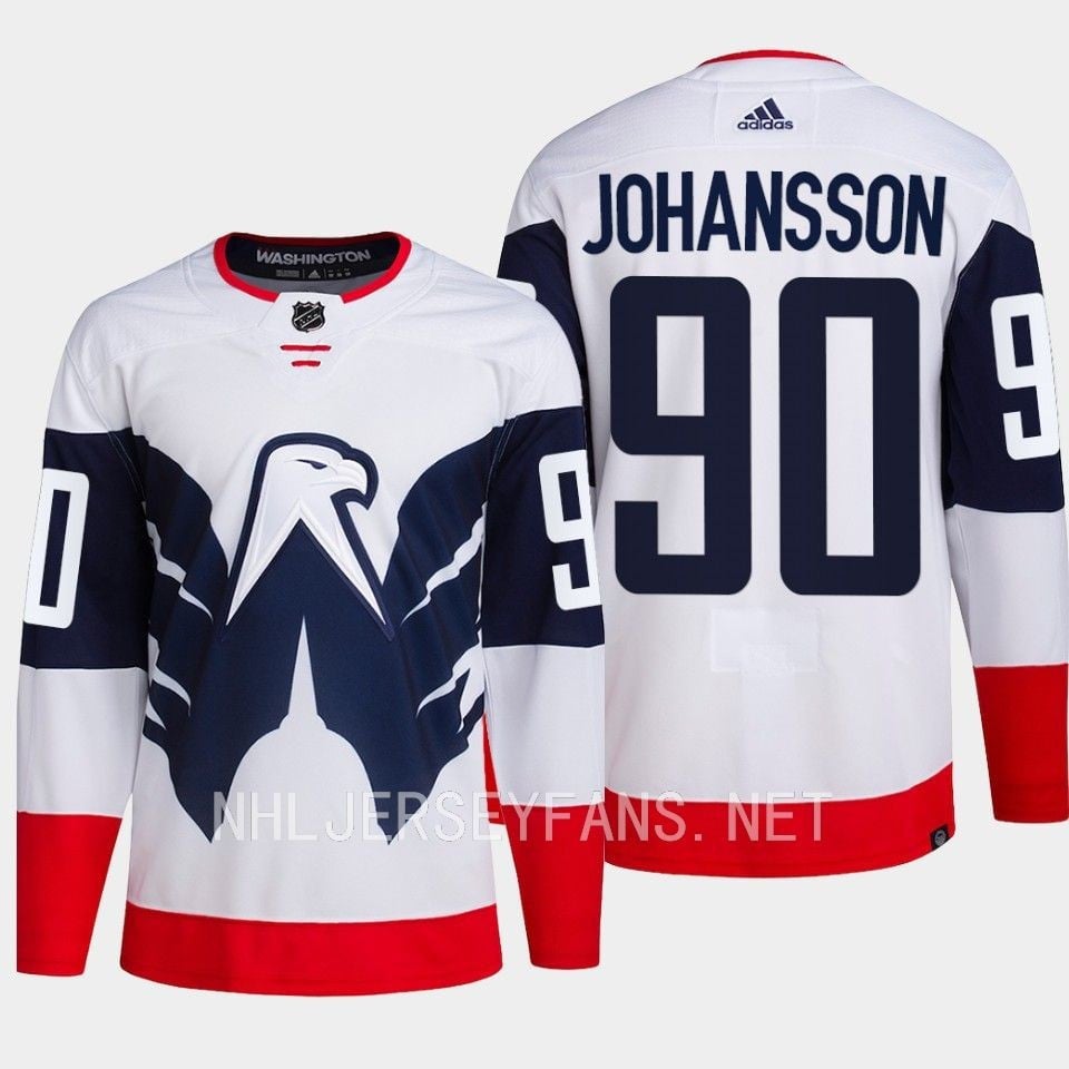 Marcus Johansson 90 Washington Capitals 2023 Jersey Stadium White Primegreen - JS458 