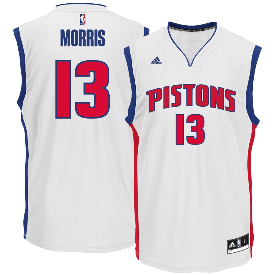 Marcus Morris Detroit Pistons Adidas Home Replica Jersey - White