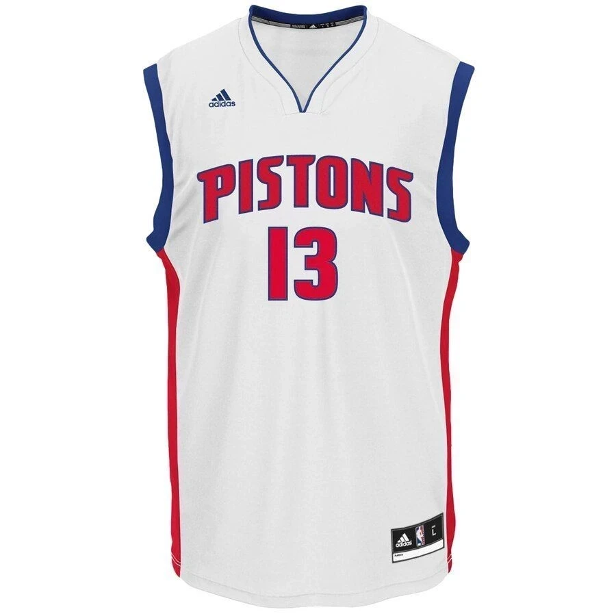 Alternative view of Marcus Morris Detroit Pistons Home Jersey - White - JS242 